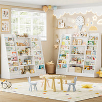 Aufbewahrungsregal für Kinder mit 14 Fächern, 35 x 120 cm Lilla Kids