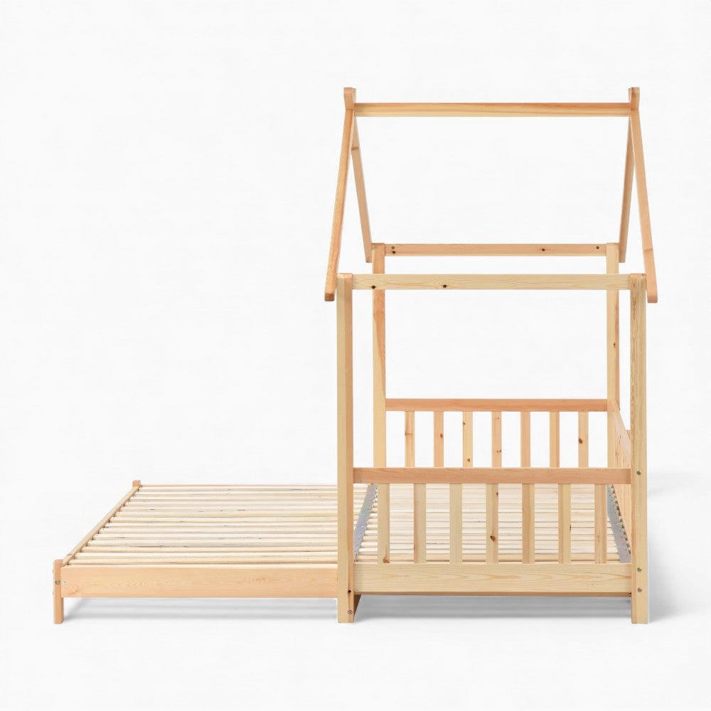 Ausziehbares Kinder-Hausbett aus Holz Lilla Kids