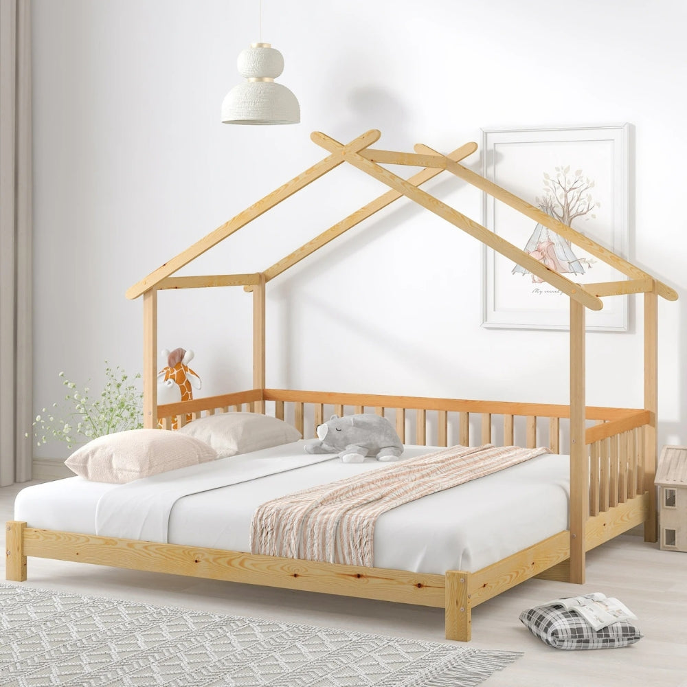 Ausziehbares Kinder-Hausbett aus Holz Lilla Kids