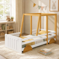 Autobett für Kinder aus Kiefer 90x200 Lilla Kids