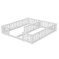 Bodenbett für 2 mit Rausfallschutz Stern 90x200 Lilla Kids