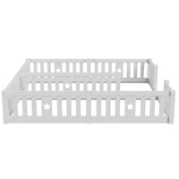 Bodenbett für 2 mit Rausfallschutz Stern 90x200 Lilla Kids