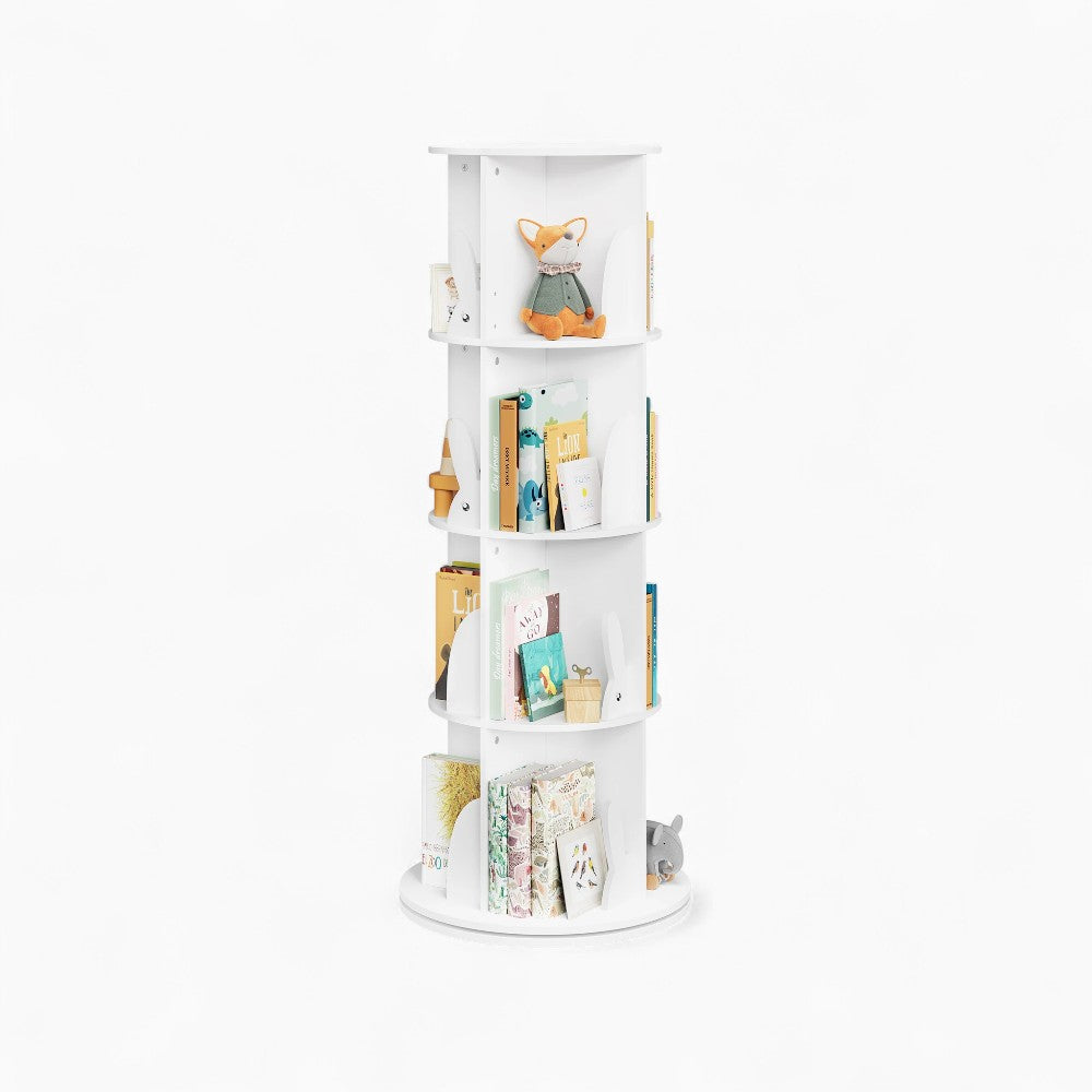 Drehbares Kinderbücherregal 360° in Weiß Lilla Kids