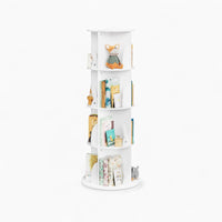 Drehbares Kinderbücherregal 360° in Weiß Lilla Kids