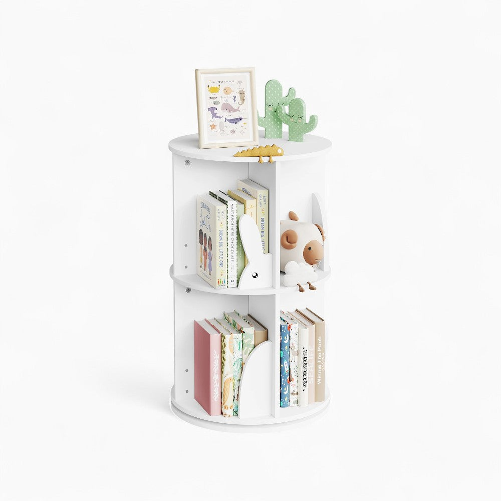Drehbares Kinderbücherregal in Weiß Lilla Kids