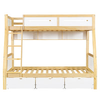 Etagenbett 90x200 und 120x200 mit 3 Schubladen Lilla Kids