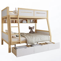 Etagenbett 90x200 und 120x200 mit 3 Schubladen Lilla Kids