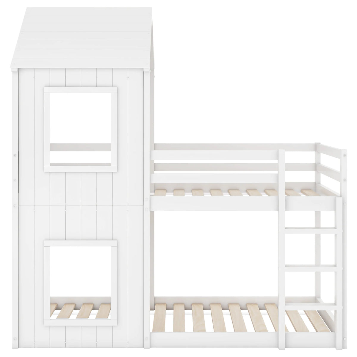 Etagenbett-Hausbett mit Dach für Mädchen und Jungen 90x200 Lilla Kids