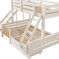 Etagenbett-Hausbett mit Rutsche und Schublade 90 und 140 Lilla Kids
