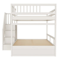 Etagenbett-Hausbett mit Treppe und Schubladen 140x200 Lilla Kids