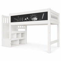 Etagenbett mit integrierter Maltafel 90x200 Lilla Kids