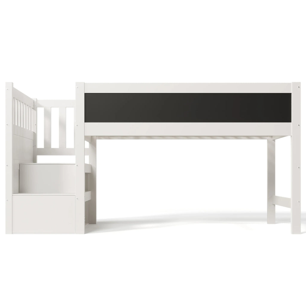 Etagenbett mit integrierter Maltafel 90x200 Lilla Kids