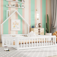 Gepolstertes Kinderbett in Kaminform 140x200 Lilla Kids