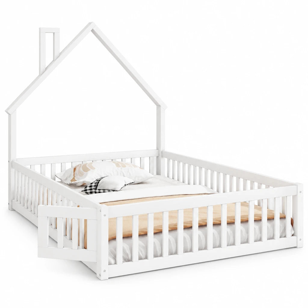 Gepolstertes Kinderbett in Kaminform 140x200 Lilla Kids