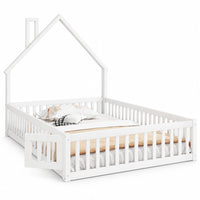 Gepolstertes Kinderbett in Kaminform 140x200 Lilla Kids