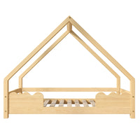 Hausbett für Kinder aus Kiefer mit Schutzgittern 90x200 Lilla Kids
