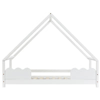 Hausbett für Kinder aus Kiefer mit Schutzgittern 90x200 Lilla Kids