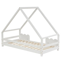 Hausbett für Kinder aus Kiefer mit Schutzgittern 90x200 Lilla Kids