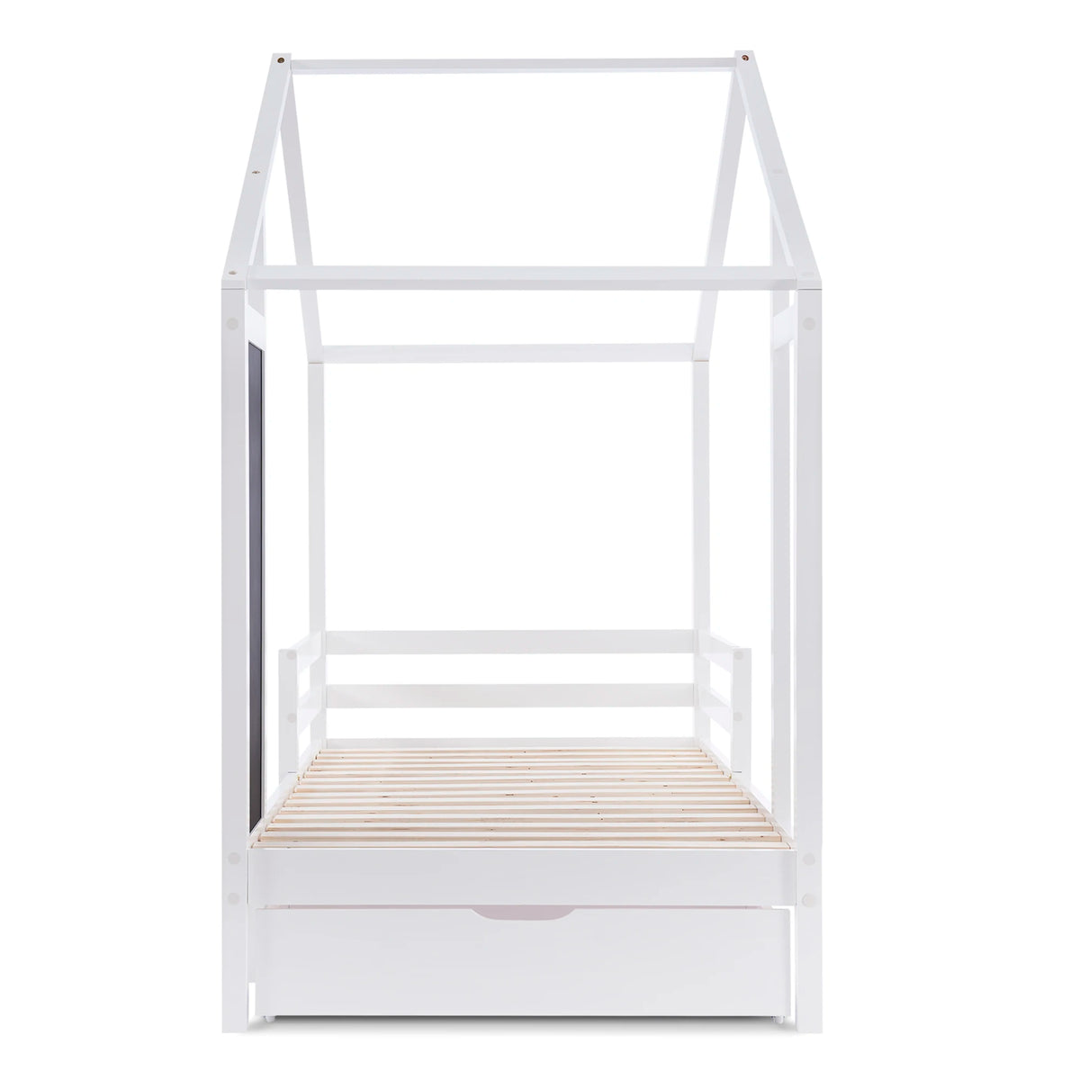 Hausbett-Hochbett mit Dach und 2 Schubladen 90x200 Lilla Kids