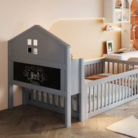 Hausbett mit Dach und Regal 90x200 Lilla Kids