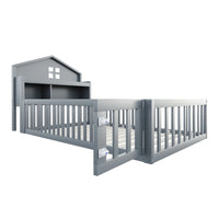 Hausbett mit Dach und Regal 90x200 Lilla Kids
