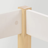 Hochbett in Weiß und Eichenoptik mit Schubladen 90x200 Lilla Kids