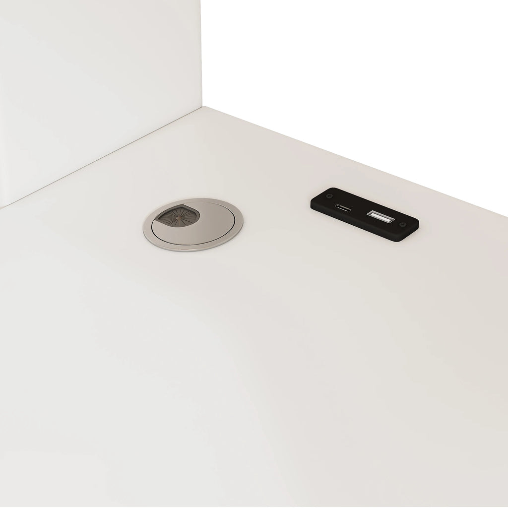 Hochbett mit Eckschreibtisch, USB und Schubladen 90x200 Lilla Kids