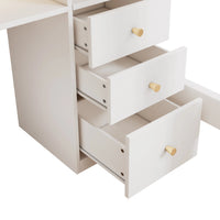 Hochbett mit Eckschreibtisch, USB und Schubladen 90x200 Lilla Kids