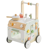 Höhenverstellbarer Lauflernwagen aus Holz Lilla Kids