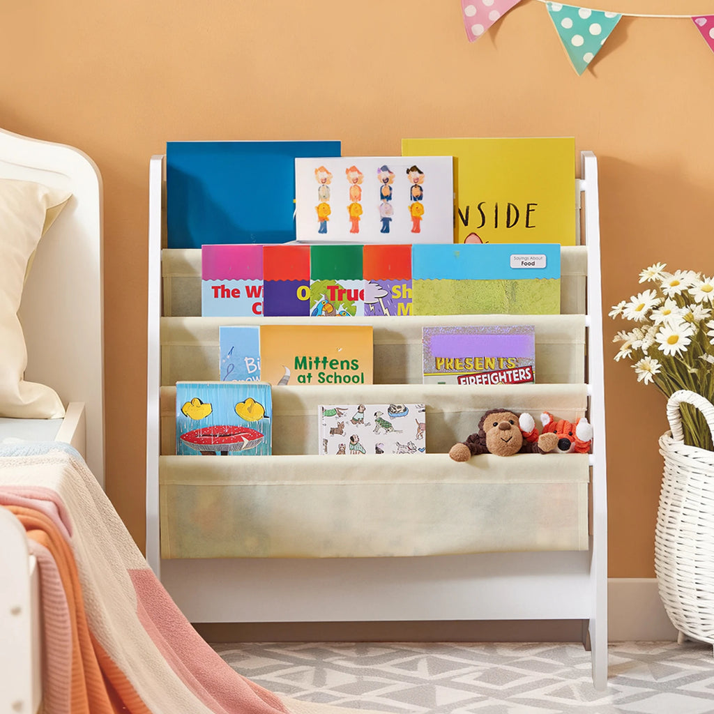 Kinder-Zeitschriftenregal mit 4 Fächern Lilla Kids
