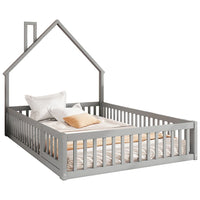 Kinderbett in Kaminform mit Rausfallschutz 140x190 Lilla Kids