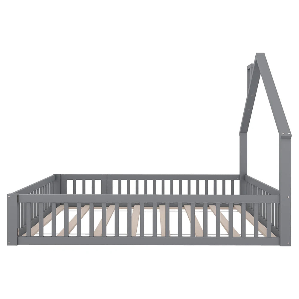 Kinderbett in Kaminform mit Rausfallschutz 140x190 Lilla Kids