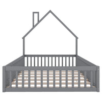 Kinderbett in Kaminform mit Rausfallschutz 140x190 Lilla Kids