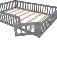 Kinderbett in Kaminform mit Rausfallschutz 140x190 Lilla Kids