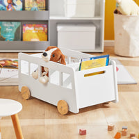 Kinderbücherregal aus Holz in Elfenbein, 68 x 33 cm Lilla Kids