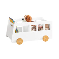 Kinderbücherregal aus Holz in Elfenbein, 68 x 33 cm Lilla Kids