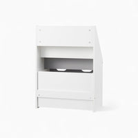 Kinderbücherregal aus Holz in Weiß und Grau mit Schublade Lilla Kids