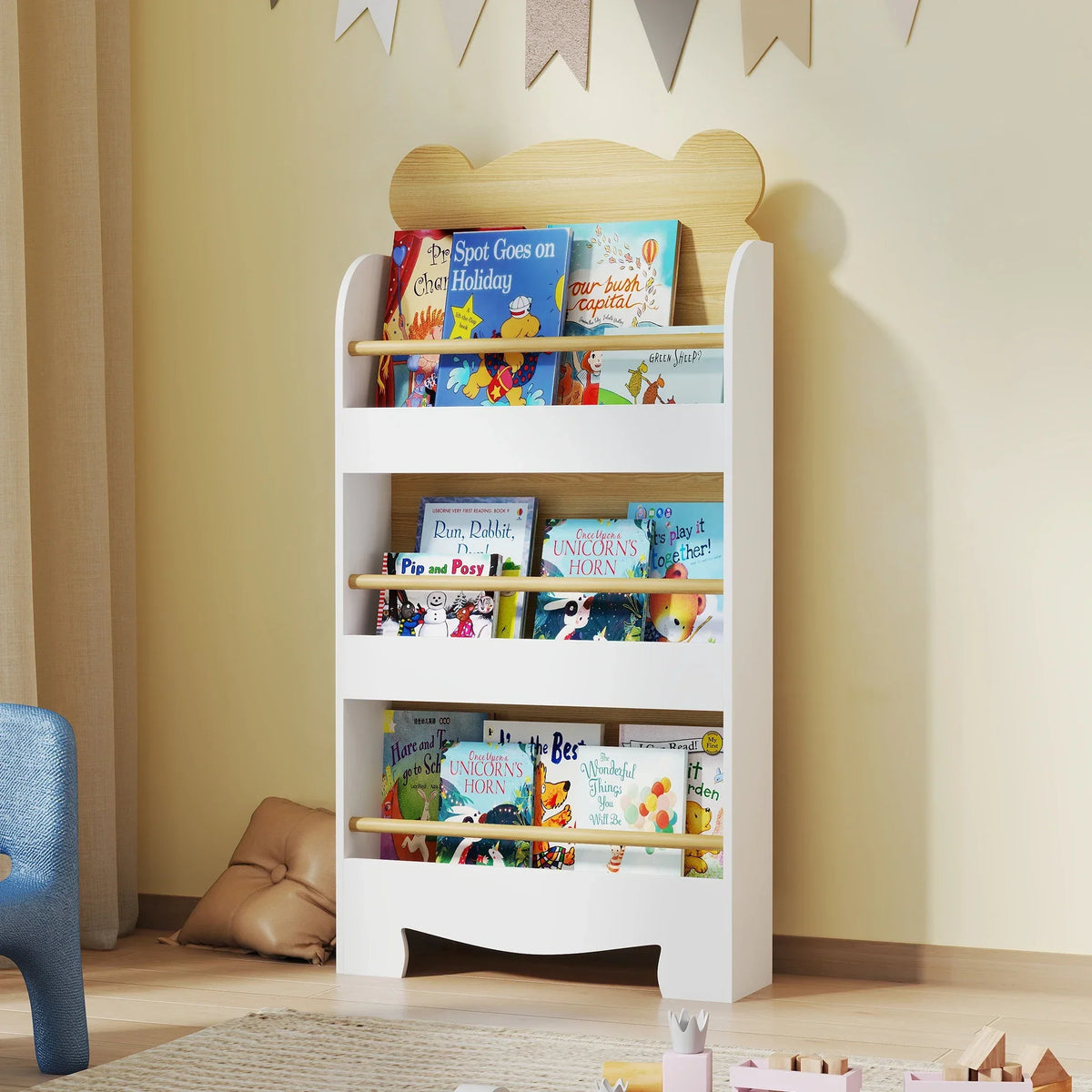 Kinderbücherregal im Bären-Design – 110 cm Lilla Kids