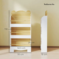 Kinderbücherregal im Bären-Design – 110 cm Lilla Kids