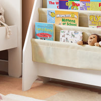 Kinderbücherregal in Fächerform mit 4 Ebenen Lilla Kids