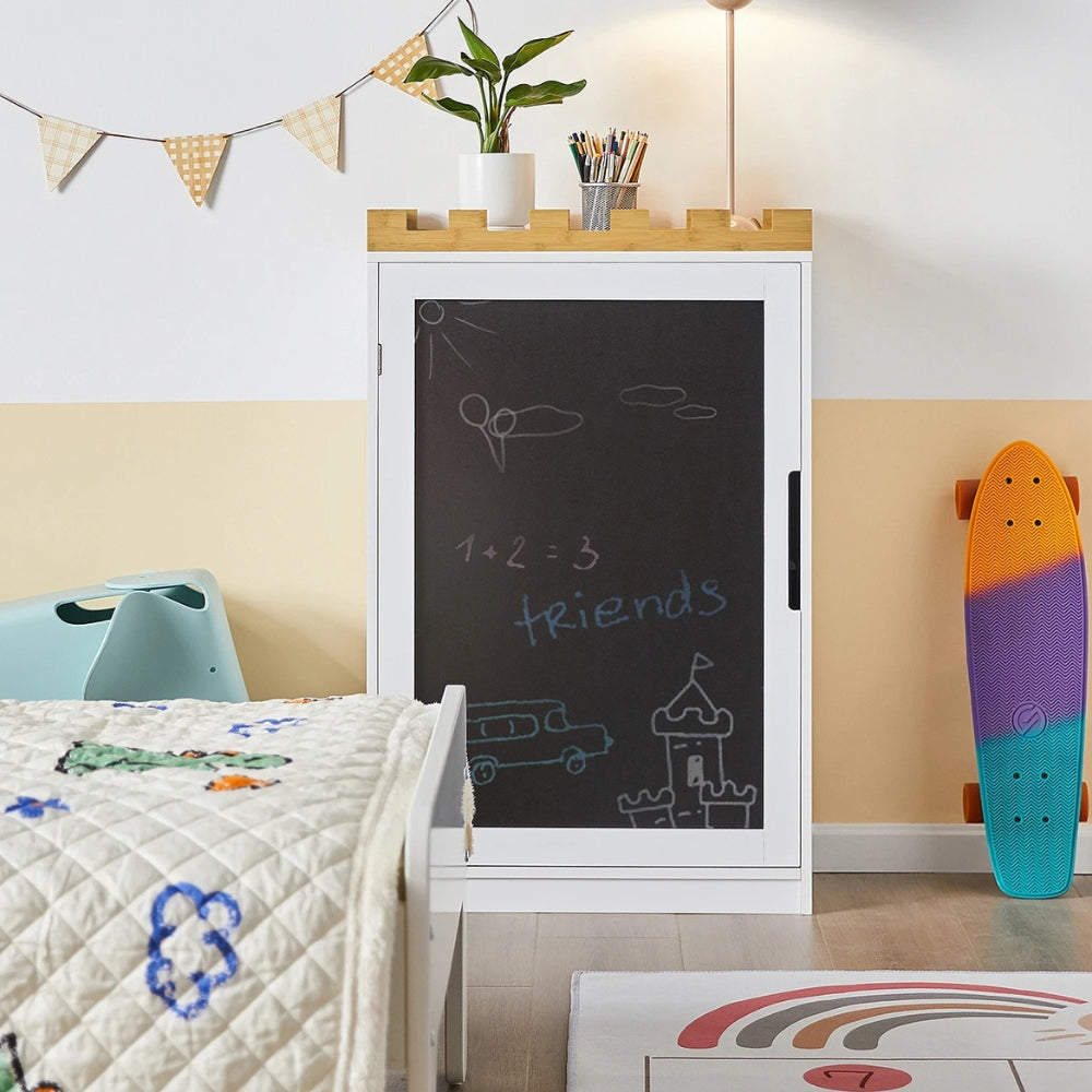Kinderbücherregal in Schlossform mit Kreidetafel Lilla Kids