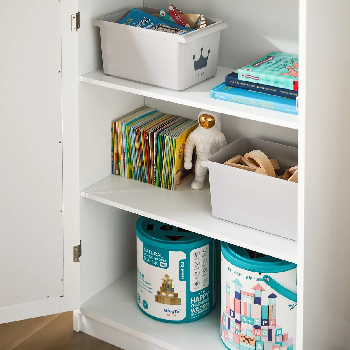 Kinderbücherregal in Schlossform mit Kreidetafel Lilla Kids