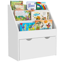 Kinderbücherregal mit 3 Ebenen und Schublade Lilla Kids