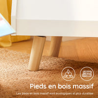 Kinderbücherregal mit 5 Fächern und Holzfüßen Lilla Kids
