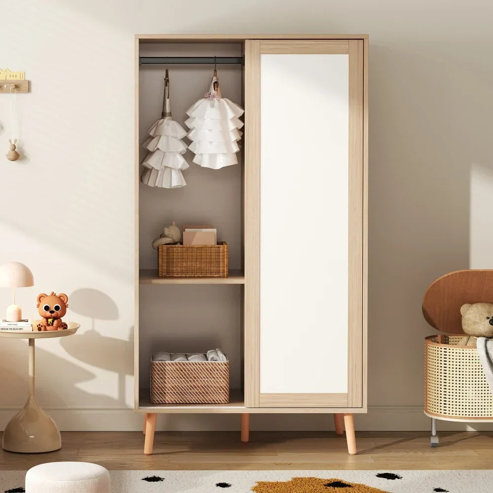 Kinderkleiderschrank mit Schiebetüren Lilla Kids