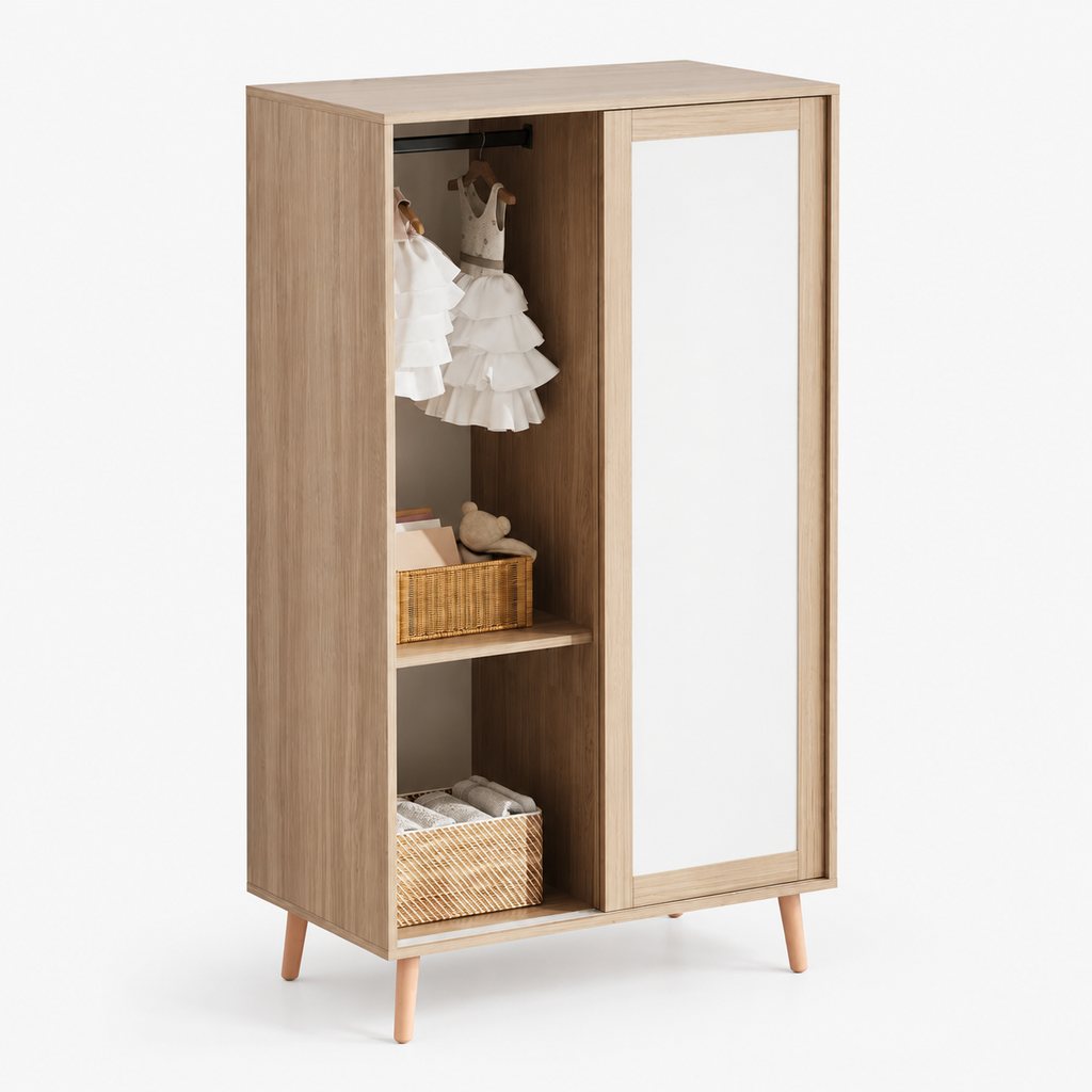 Kinderkleiderschrank mit Schiebetüren Lilla Kids