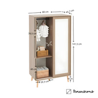 Kinderkleiderschrank mit Schiebetüren Lilla Kids
