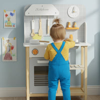 Kinderküche aus Holz mit Backofen und Spüle Lilla Kids