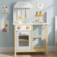 Kinderküche aus Holz mit Backofen und Spüle Lilla Kids