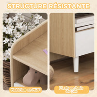 Kindernachttisch aus Holz mit Schublade Lilla Kids